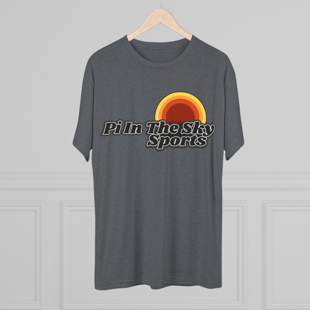 Pi In The Sky Sports Sunset Tee | Retro Crew Shirt | Vintage-Inspired Fan Apparel