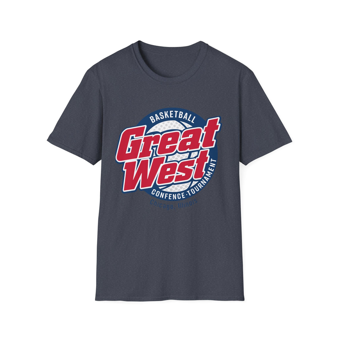 Vintage Great West Basketball Conference T-Shirt | Retro NCAA Hoops Tee | Defunct College Conference Alumni Fan Gear