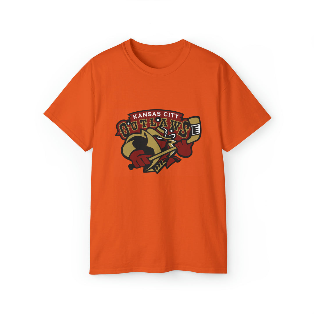 Kansas City Outlaws Throwback Minor League  Hockey T-Shirt