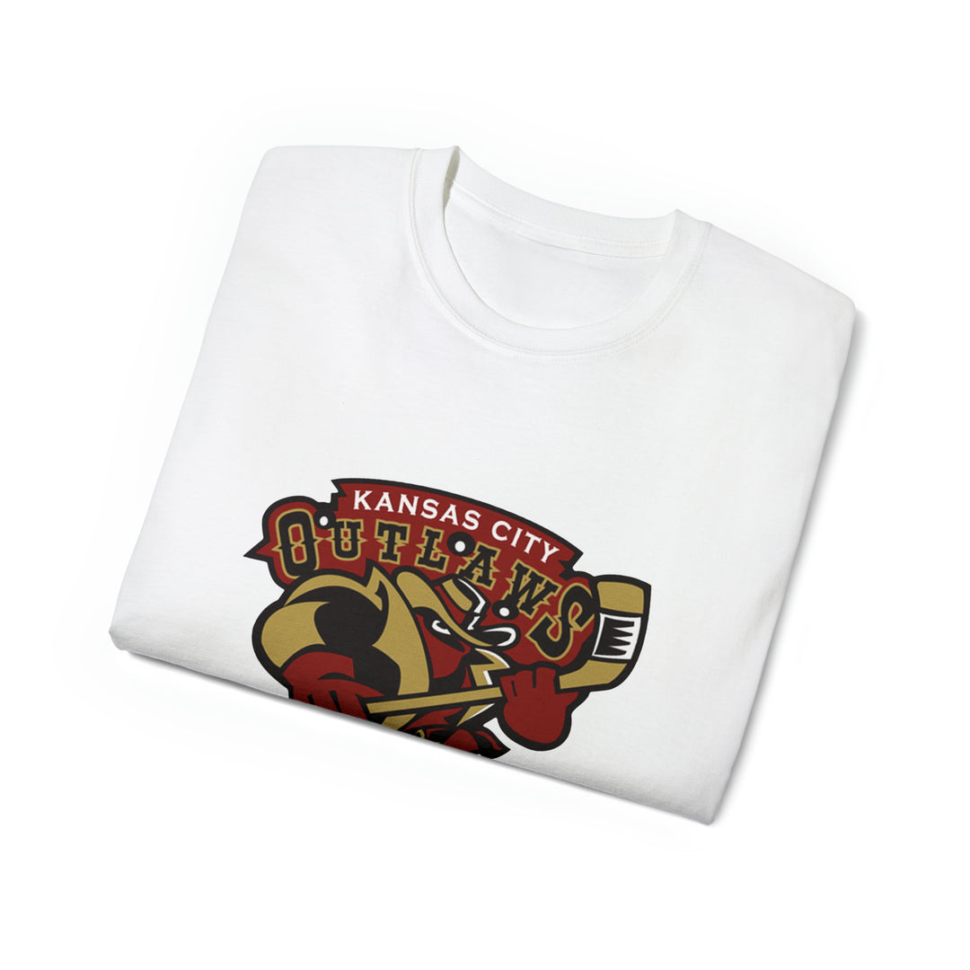 Kansas City Outlaws Throwback Minor League  Hockey T-Shirt