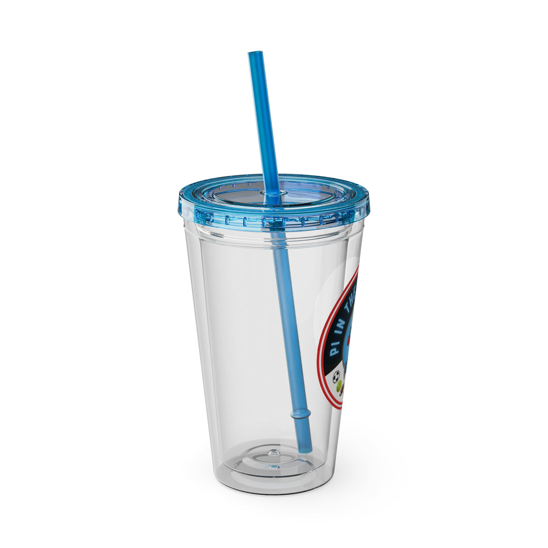 Pi In The Sky Coffee Signature Clear Tumbler with Straw, 16oz