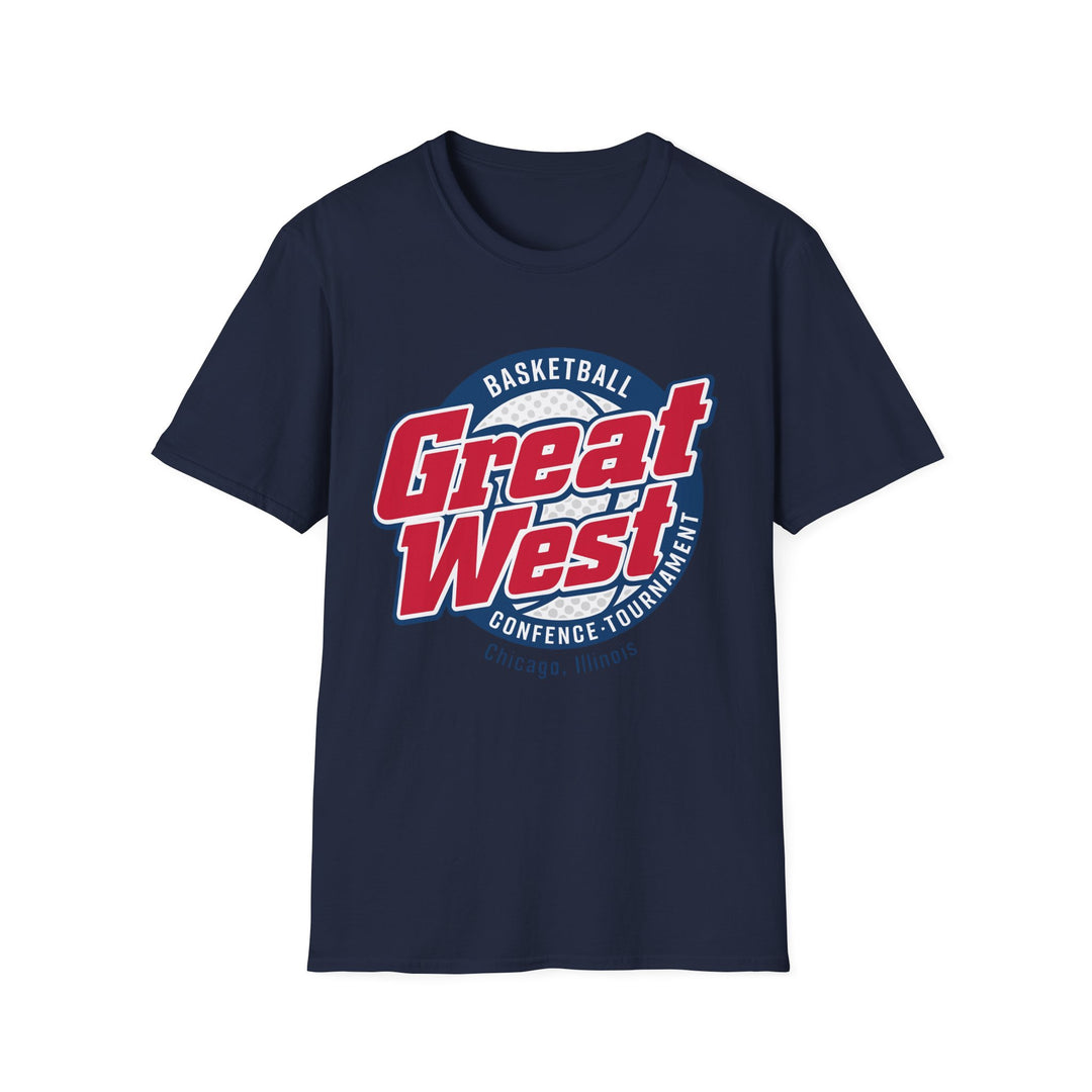 Vintage Great West Basketball Conference T-Shirt | Retro NCAA Hoops Tee | Defunct College Conference Alumni Fan Gear