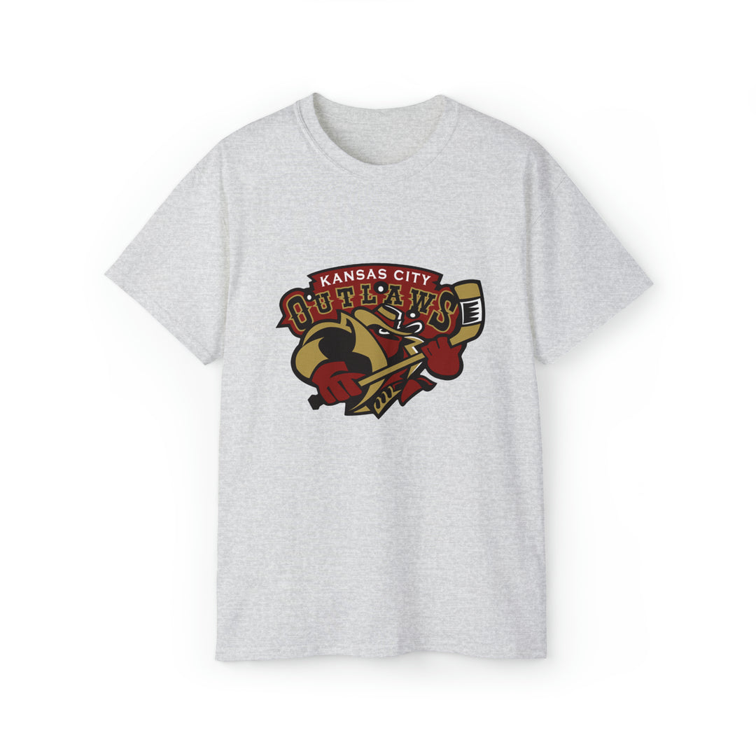 Kansas City Outlaws Throwback Minor League  Hockey T-Shirt