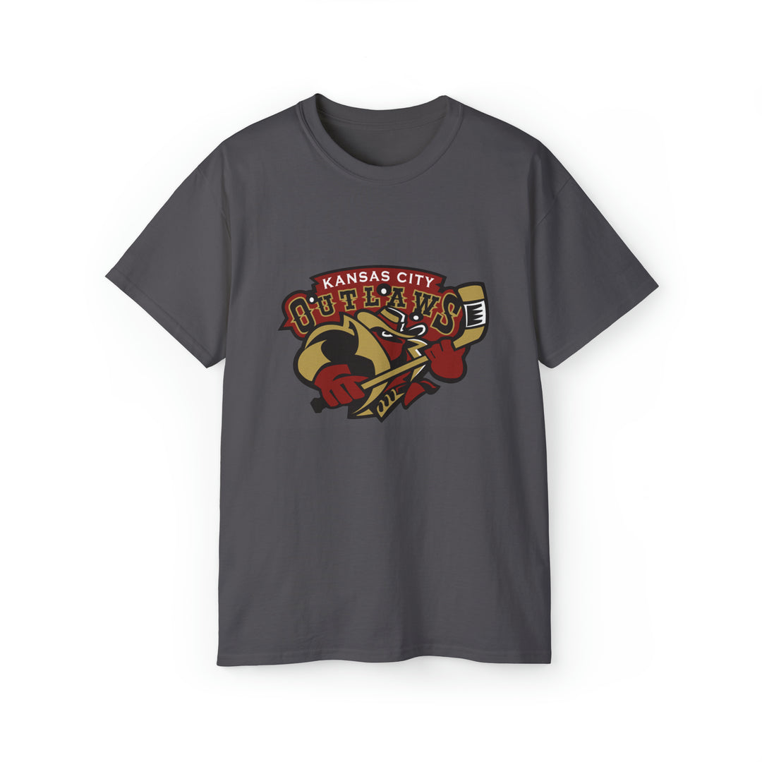 Kansas City Outlaws Throwback Minor League  Hockey T-Shirt