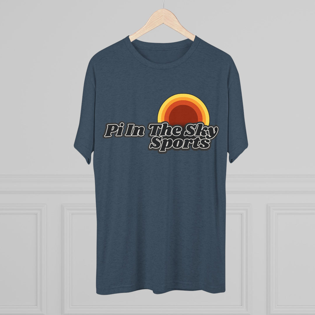 Pi In The Sky Sports Sunset Tee | Retro Crew Shirt | Vintage-Inspired Fan Apparel