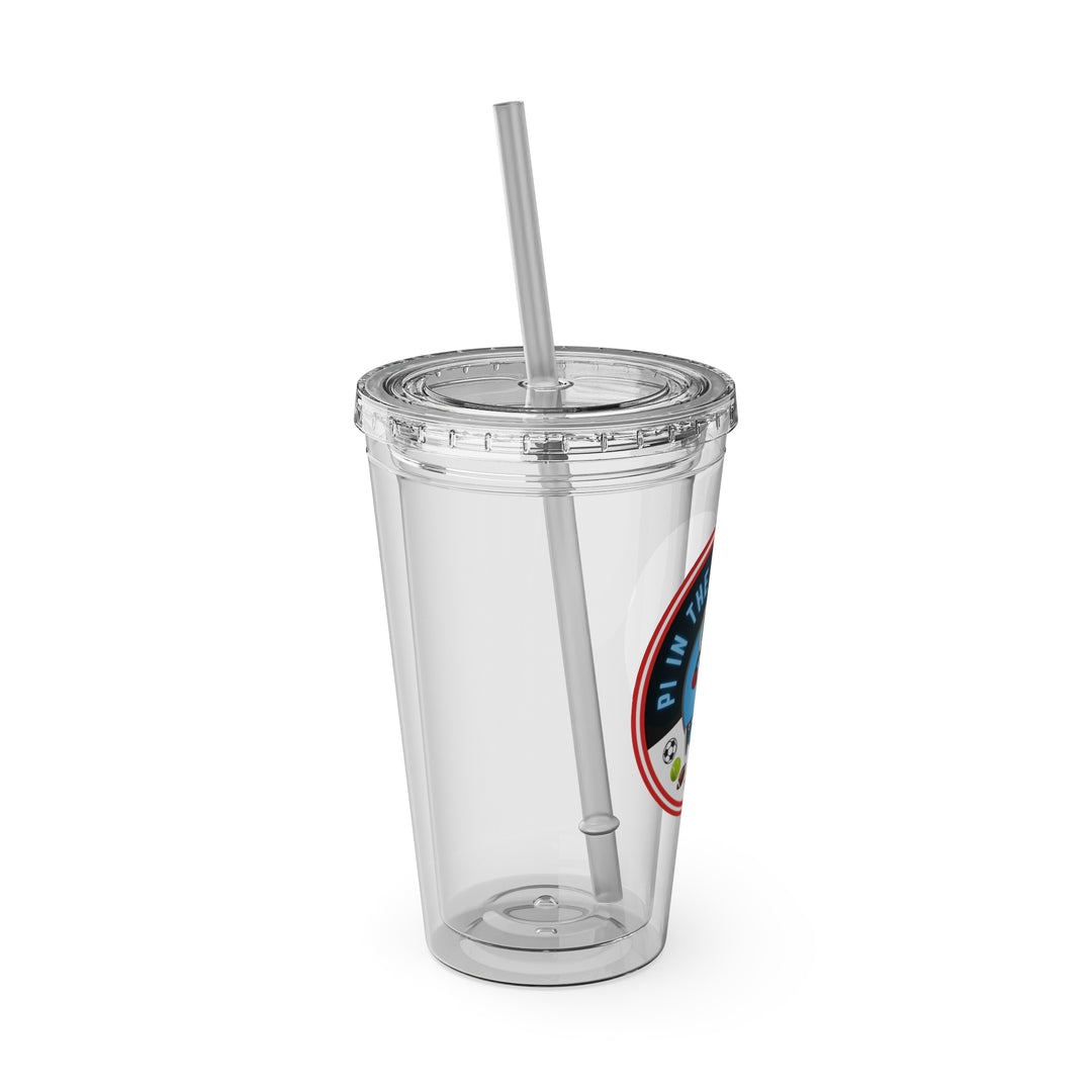 Pi In The Sky Coffee Signature Clear Tumbler with Straw, 16oz