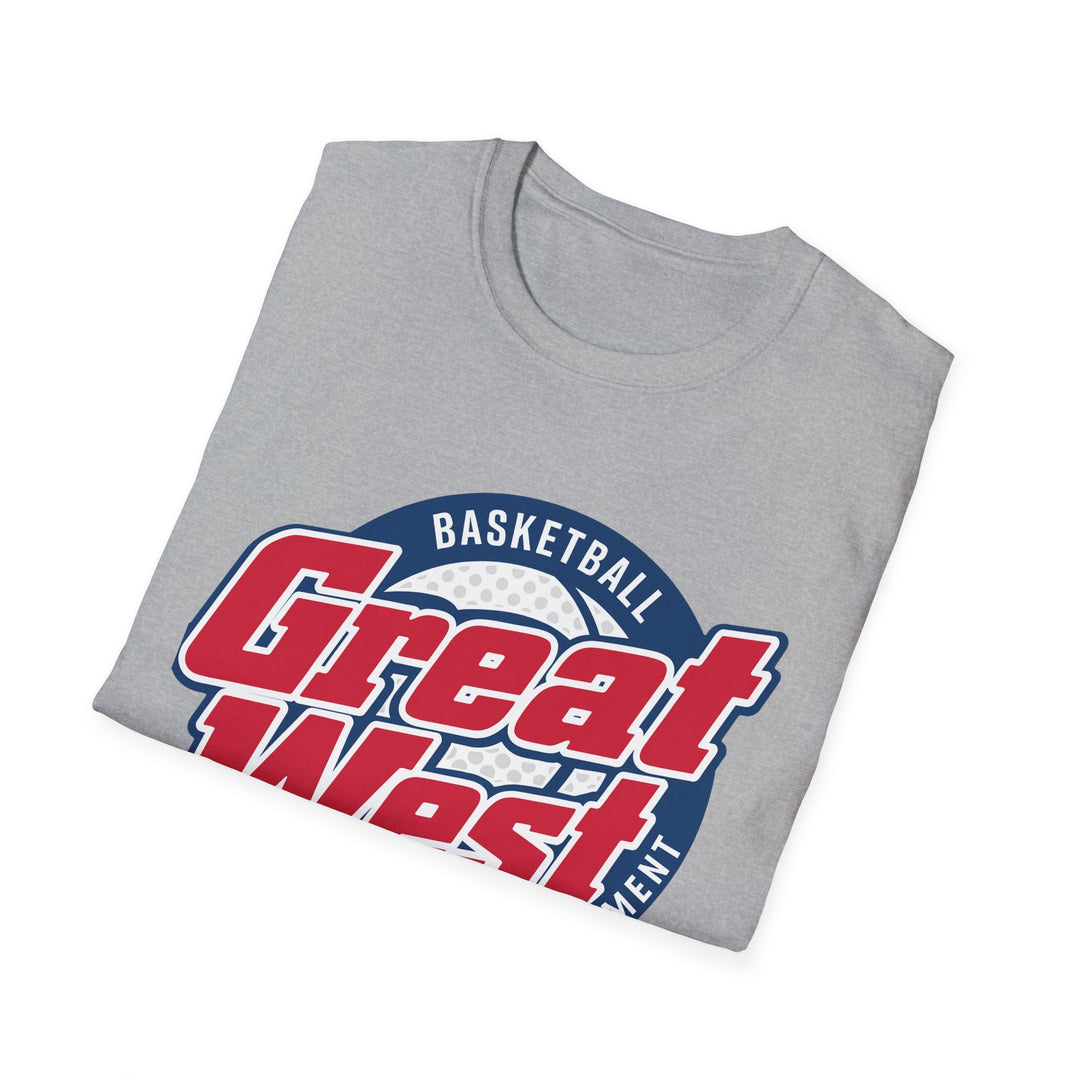 Vintage Great West Basketball Conference T-Shirt | Retro NCAA Hoops Tee | Defunct College Conference Alumni Fan Gear
