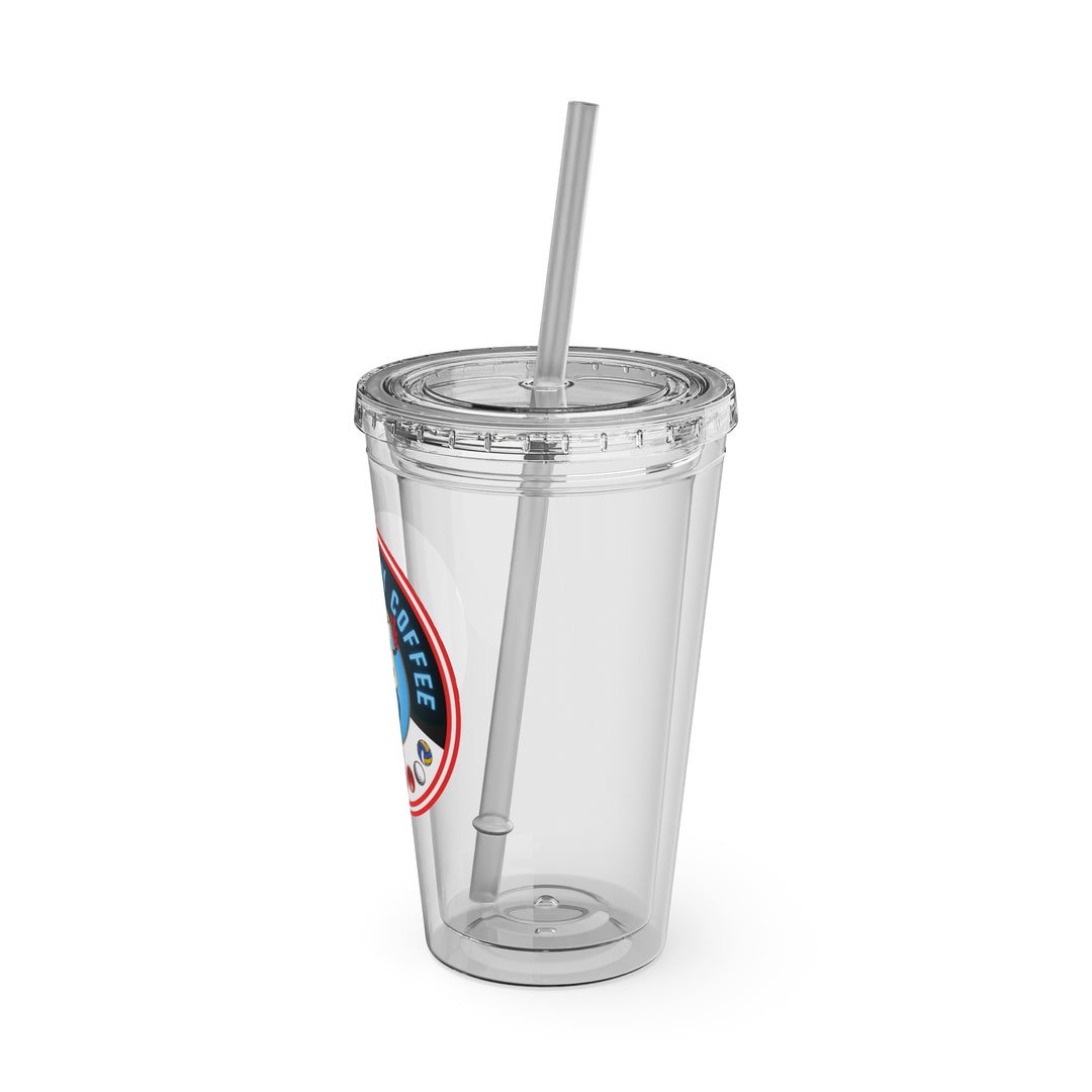 Pi In The Sky Coffee Signature Clear Tumbler with Straw, 16oz