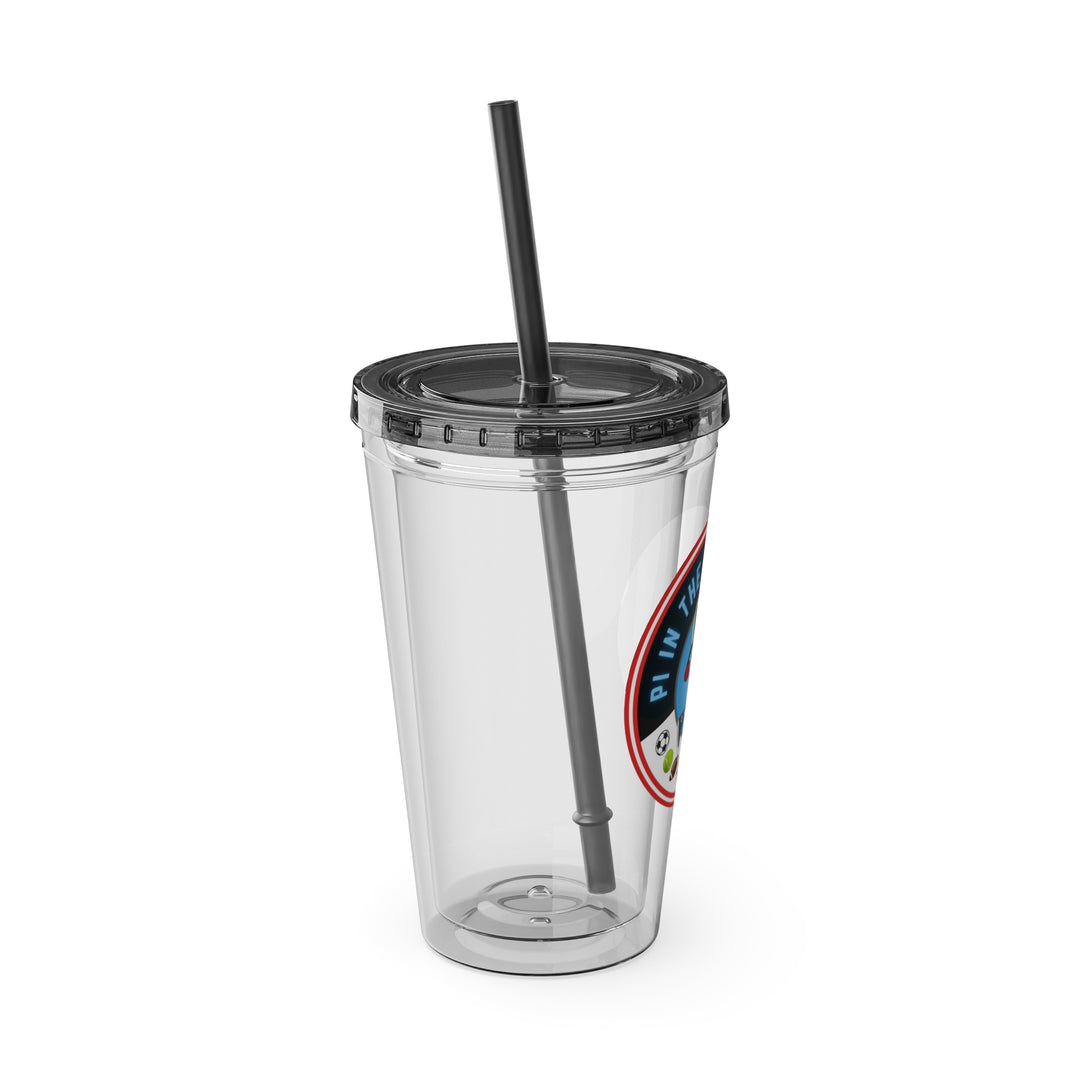 Pi In The Sky Coffee Signature Clear Tumbler with Straw, 16oz