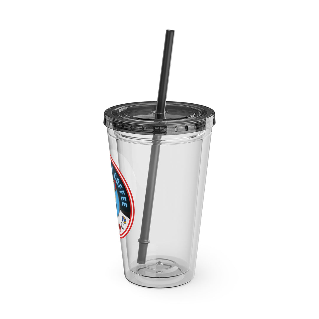 Pi In The Sky Coffee Signature Clear Tumbler with Straw, 16oz