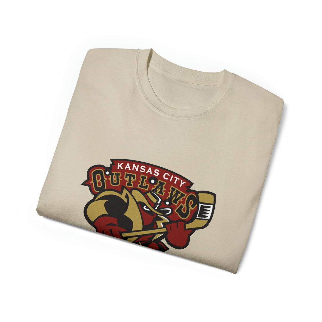 Kansas City Outlaws Throwback Minor League  Hockey T-Shirt