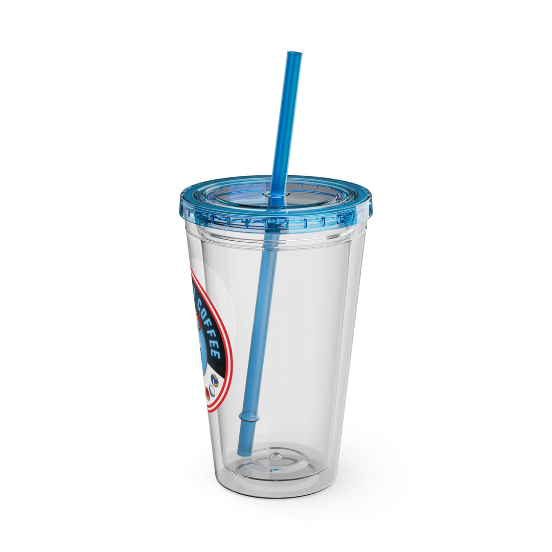 Pi In The Sky Coffee Signature Clear Tumbler with Straw, 16oz