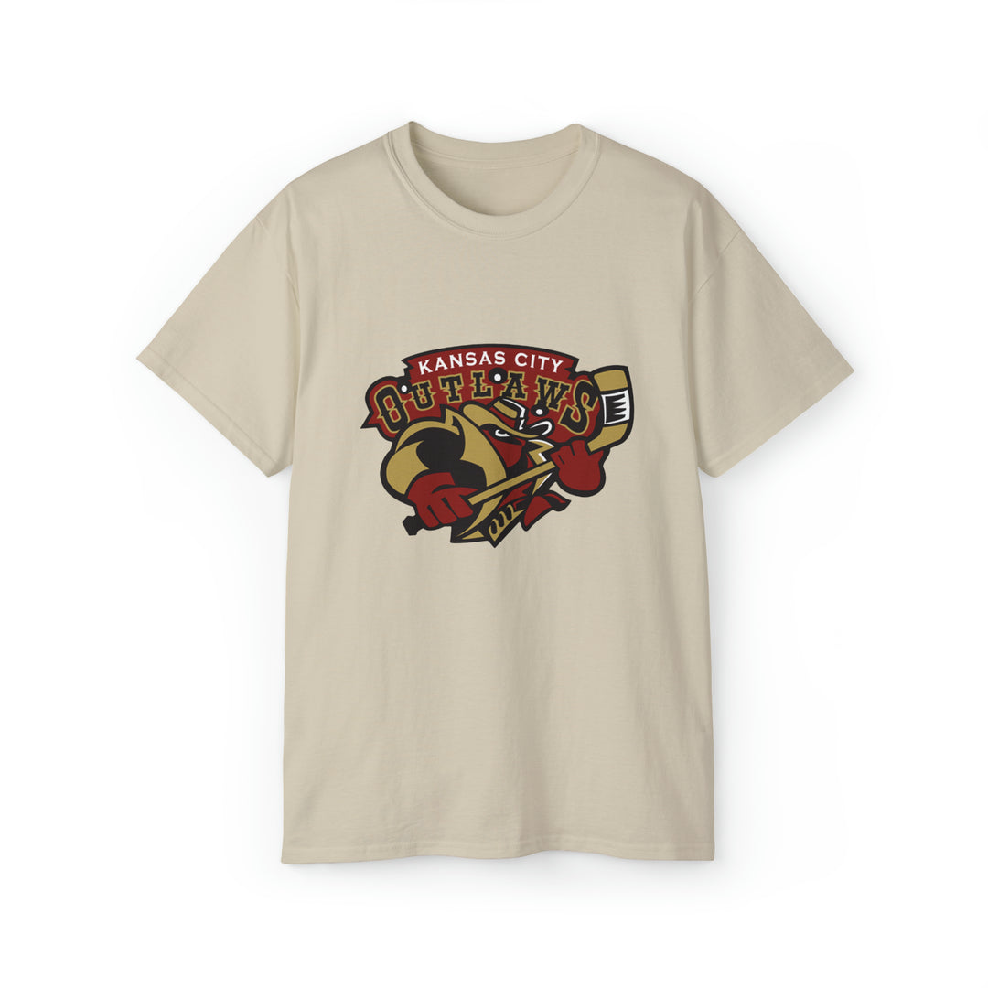 Kansas City Outlaws Throwback Minor League  Hockey T-Shirt