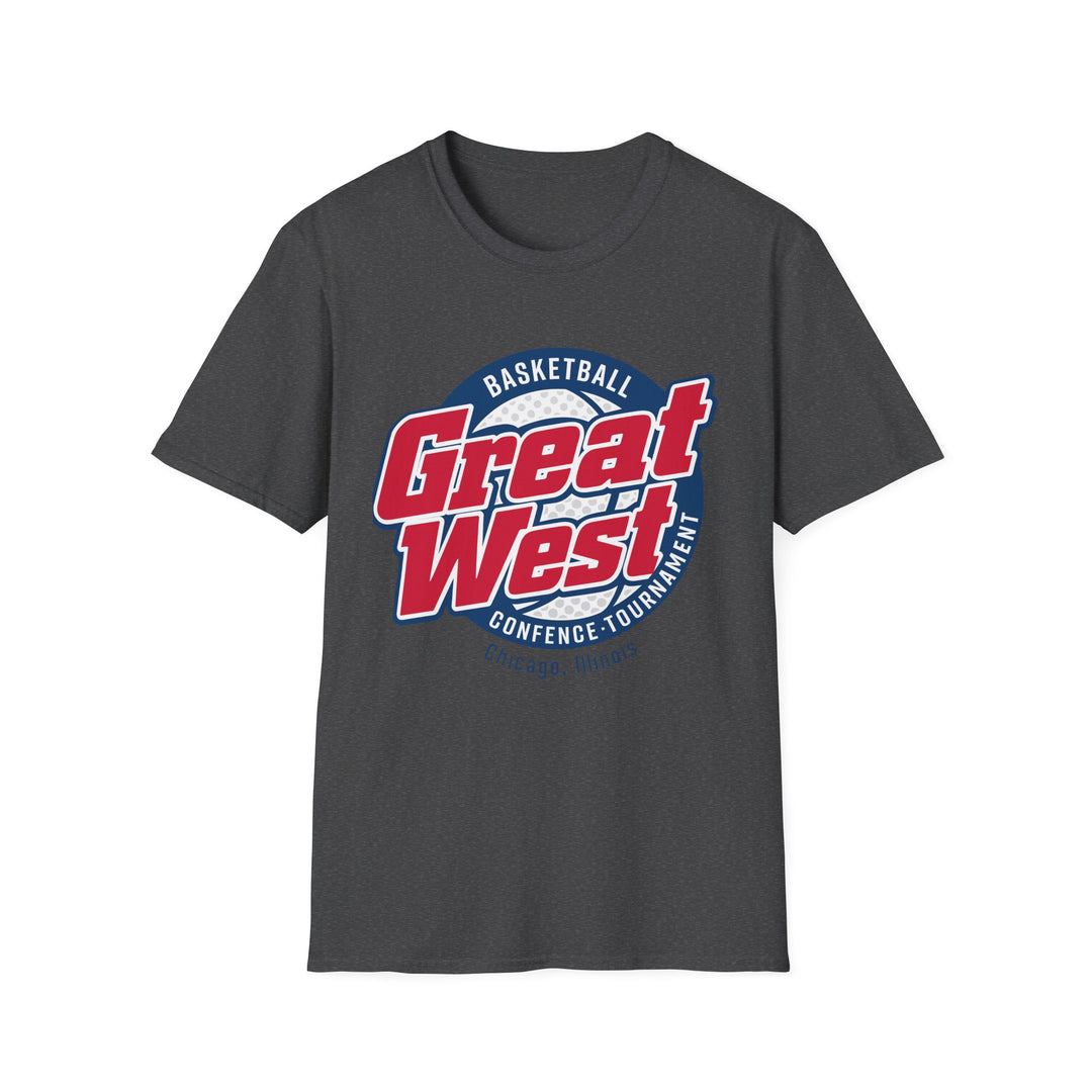Vintage Great West Basketball Conference T-Shirt | Retro NCAA Hoops Tee | Defunct College Conference Alumni Fan Gear