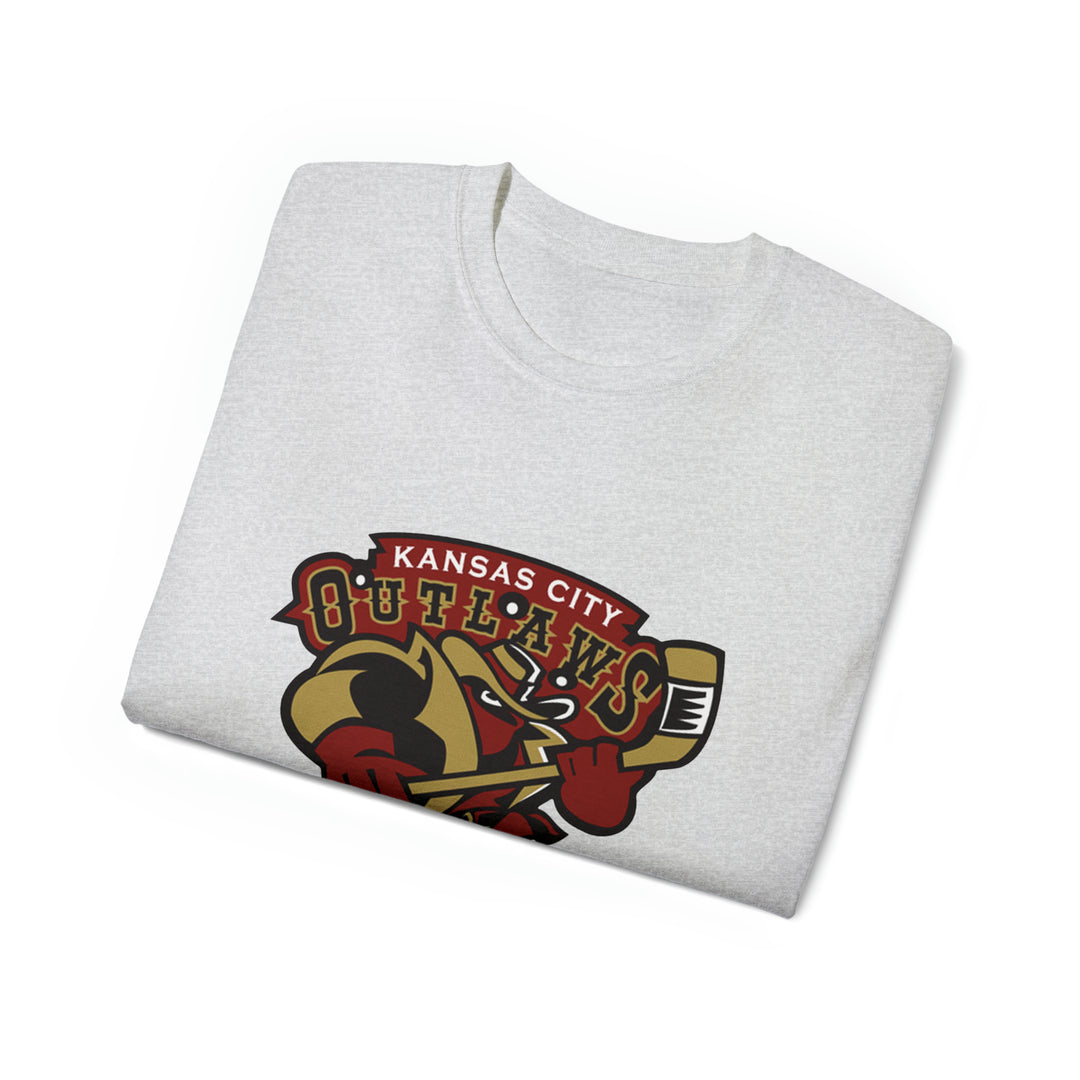 Kansas City Outlaws Throwback Minor League  Hockey T-Shirt