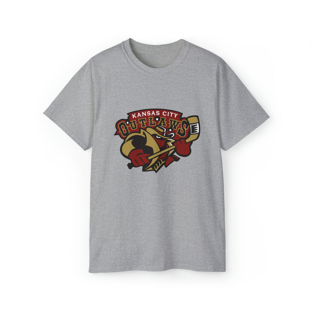 Kansas City Outlaws Throwback Minor League  Hockey T-Shirt