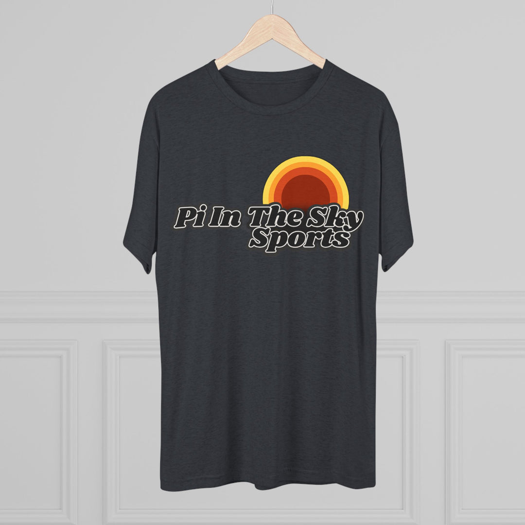 Pi In The Sky Sports Sunset Tee | Retro Crew Shirt | Vintage-Inspired Fan Apparel