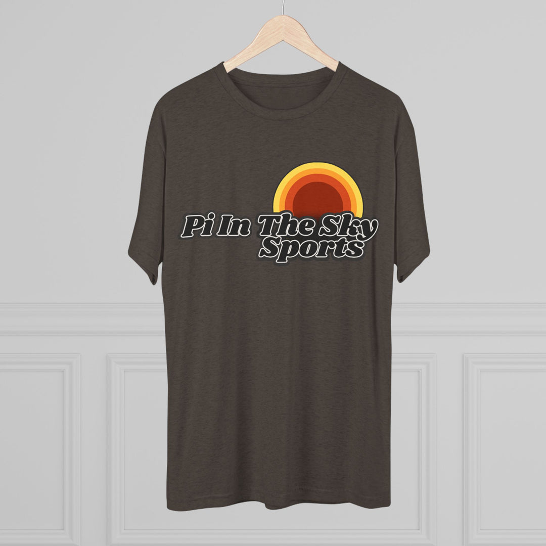 Pi In The Sky Sports Sunset Tee | Retro Crew Shirt | Vintage-Inspired Fan Apparel