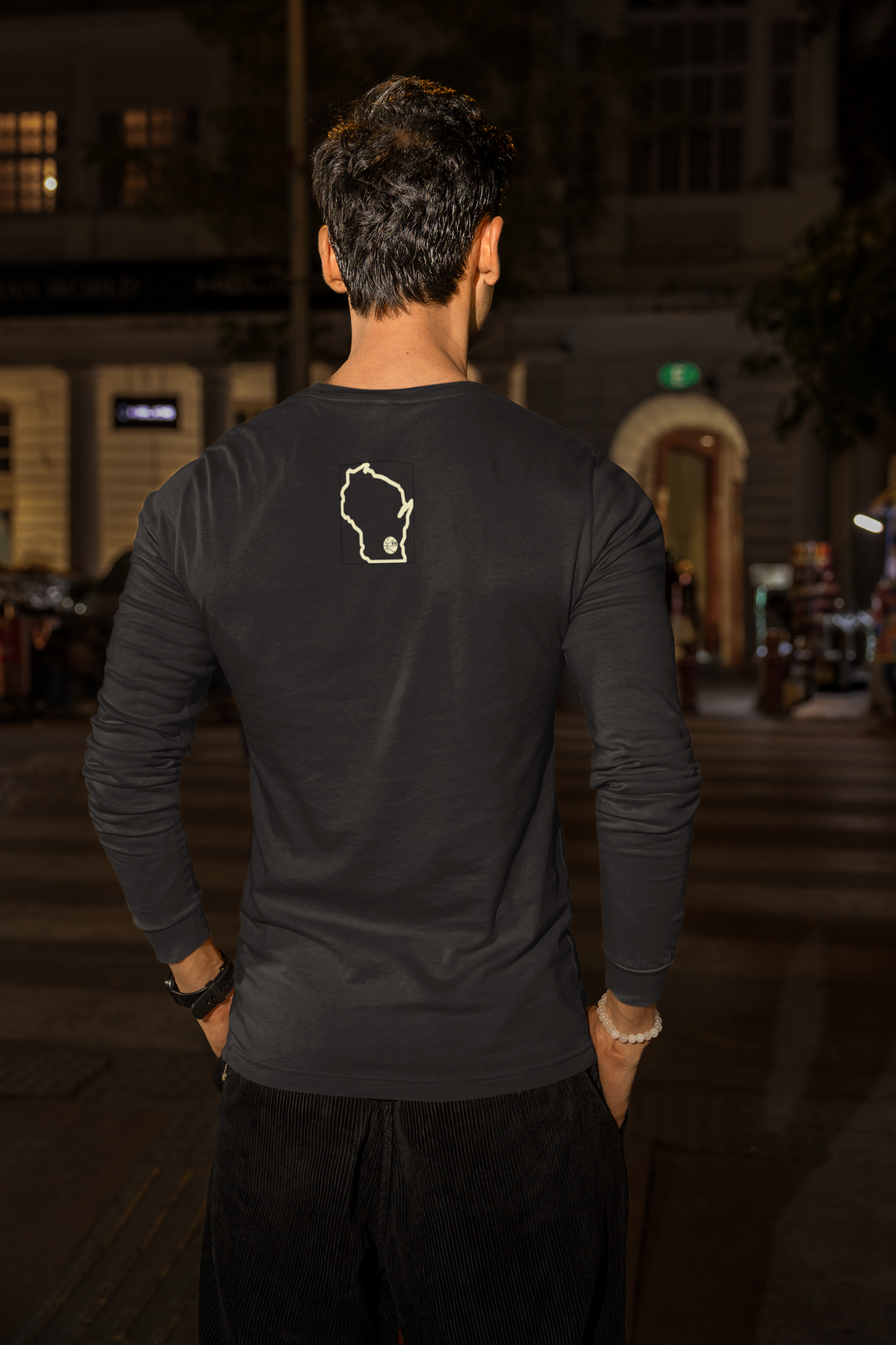 Milwaukee vs Everybody Long Sleeve T-Shirt | Cream City Ultra Cotton Tee | Retro Milwaukee Fan Apparel & Sports History Shirt