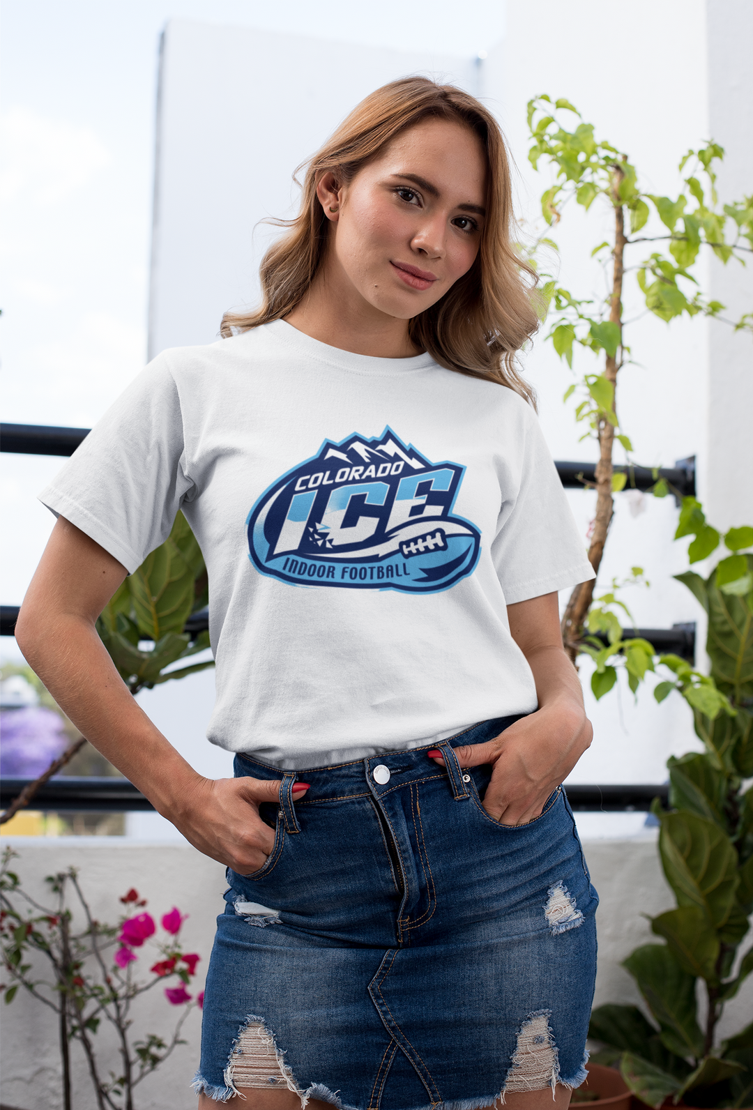 Vintage Colorado Ice Football T-Shirt | Retro Indoor League Tee | Rare Defunct Team Fan Gear & Colorado Sports History Shirt